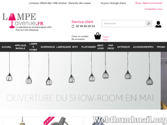 lampe-avenue.fr website preview