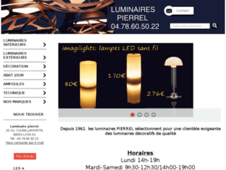 luminaires-pierrel.fr website preview