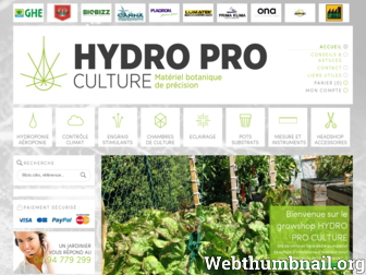 hydroproculture.com website preview