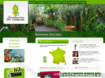 jardineriesduterroir.fr website preview