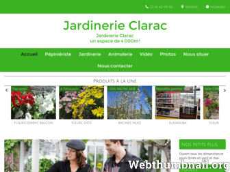 jardinerieclarac.fr website preview