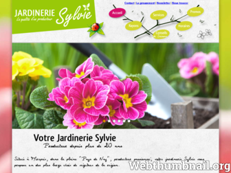 jardineriesylvie.fr website preview