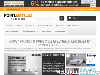 point-matelas.com website preview
