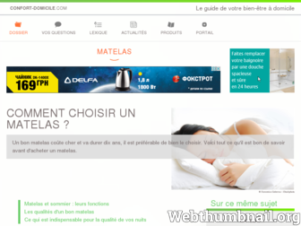 matelas.confort-domicile.com website preview