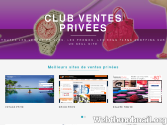 clubventesprivees.com website preview
