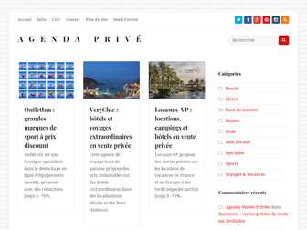 agendaprive.fr website preview