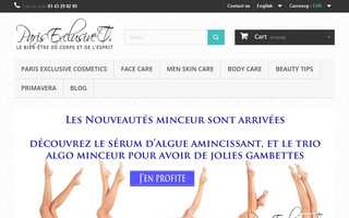 parisexclusive-cosmetics.net website preview