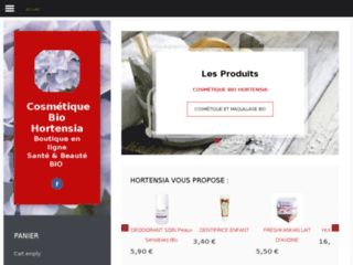 cosmetique-bio-hortensia.fr website preview