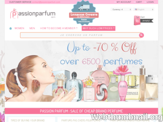 passionparfum.com website preview