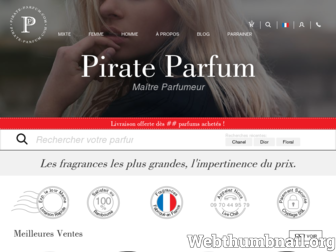 fr.pirate-parfum.com website preview
