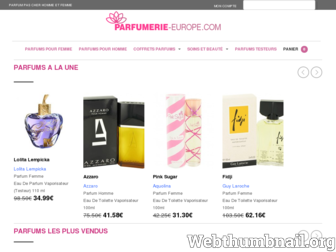 parfumerie-europe.com website preview
