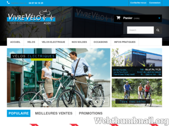 vivre-velo.fr website preview