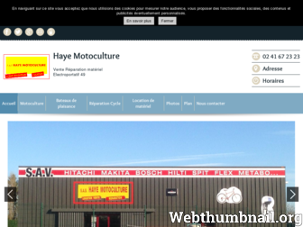 haye-motoculture.fr website preview