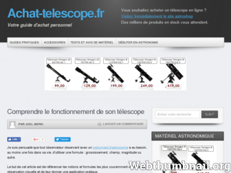 achat-telescope.fr website preview