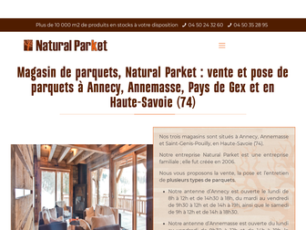 natural-parket.fr website preview