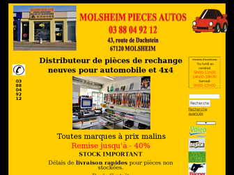 molsheimpiecesautos.fr website preview
