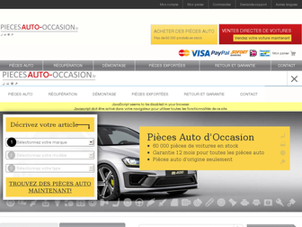 piecesauto-occasion.fr website preview