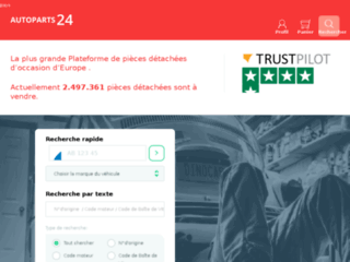 autopart24.fr website preview