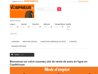 vospneus.fr website preview