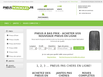 pneusnordiques.fr website preview