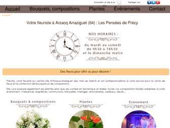 fleuriste-lespenseesdeprecy-arzacq.fr website preview