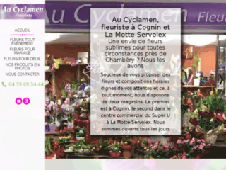 fleuriste-au-cyclamen-cognin.fr website preview