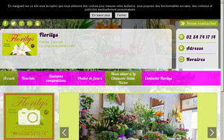 florilys-fleuriste-lachausseesaintvictor.fr website preview