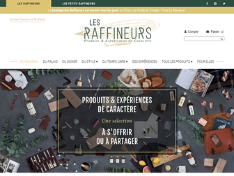 lesraffineurs.com website preview