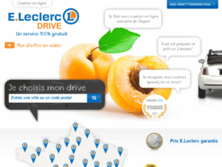 leclercdrive.fr website preview