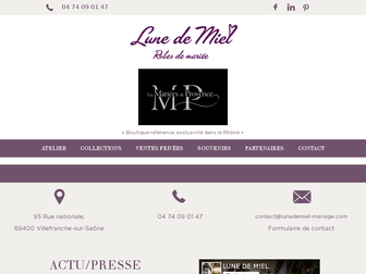 lunedemiel-mariage.com website preview
