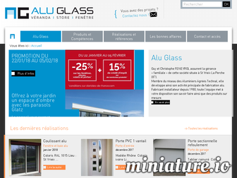 alu-glass.fr website preview