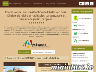 stmb-construction-chalets-bois.com website preview