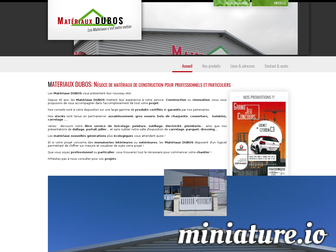 materiauxdubos.com website preview