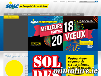 materiaux-simc.fr website preview