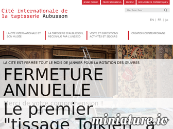 cite-tapisserie.fr website preview