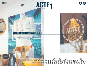 boutique-acte1biarritz.fr website preview
