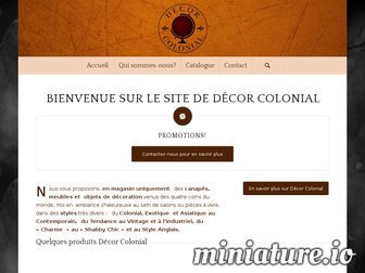 decor-colonial.fr website preview