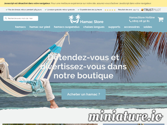 hamacstore.fr website preview