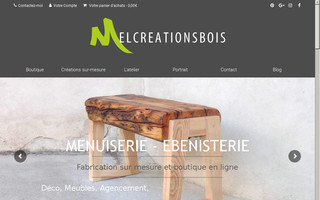 melcreationsbois.com website preview