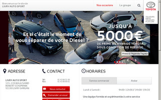 livry-auto-sport-livry-gargan.concessions-toyota.fr website preview