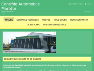 controle-automobile-marotte-64.fr website preview