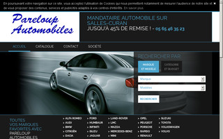 pareloupautomobiles.fr website preview