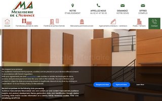 menuiserie-aubance.com website preview