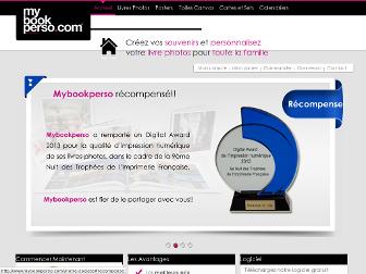 mybookperso.com website preview