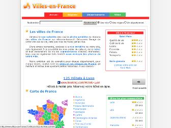 villes-en-france.fr website preview