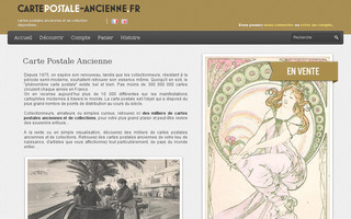 cartepostale-ancienne.fr website preview