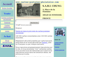 cartes-postales-philatelie.com website preview