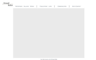 arnaudrobin.net website preview