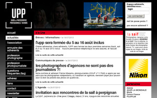 upp-auteurs.fr website preview