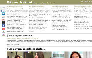 xaviergranet.com website preview